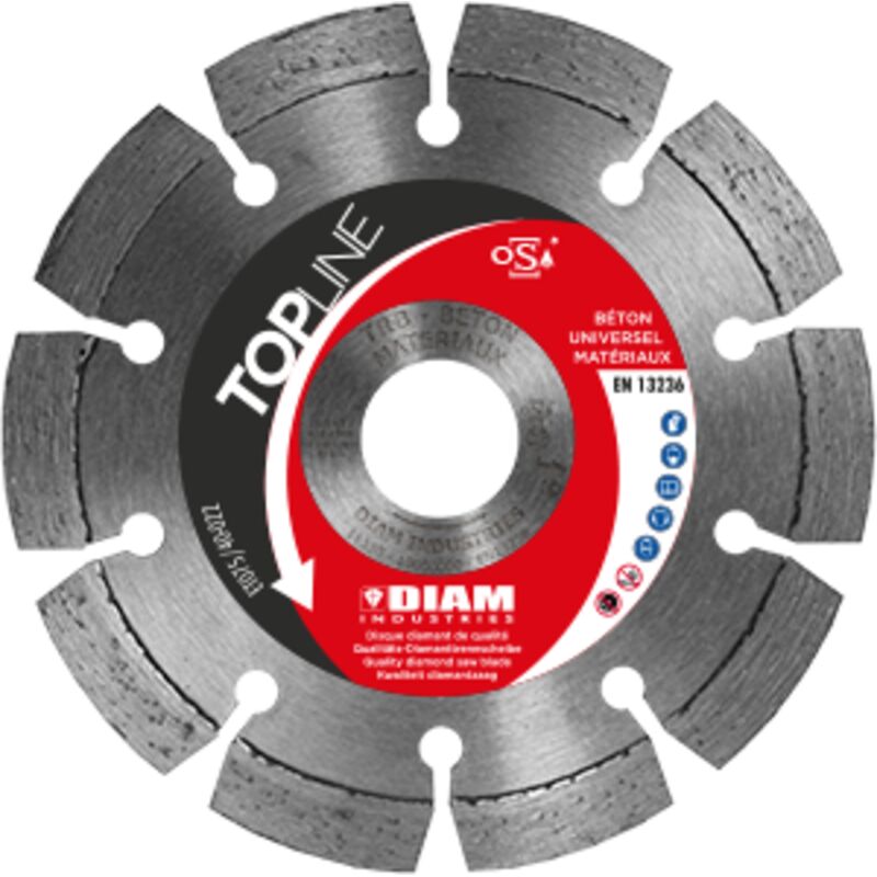 Diam Industries - Disco diamantato Ø150/22,23 diam per calcestruzzo - TRB150/22