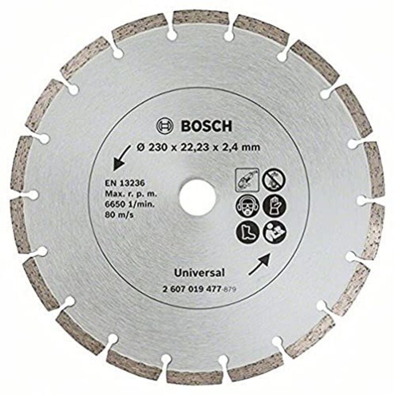 Disco diamantato per materiali da costruzione, diametro: 230 mm, confezione da 2