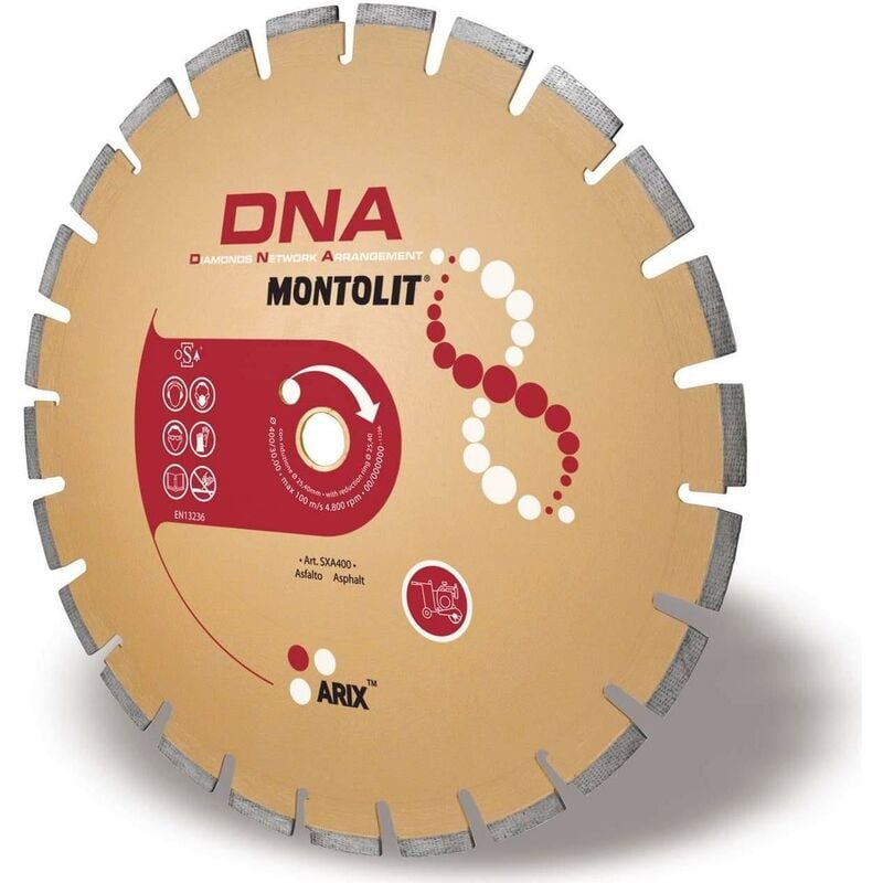 Image of Montolit - disco diamantato 400 mm dna SXA400 per asfalto