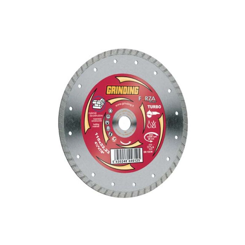 Disco diamantato a corona zigrinata forza mm 115x22,2 h.mm 2,2 Grinding