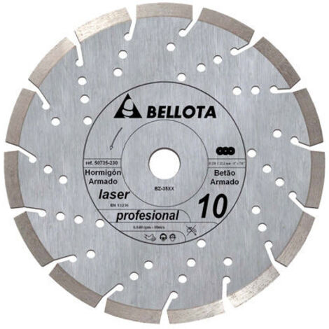 Disco diamantato Bellota 50735 per cemento armato 230x22,2x10mm Pro10
