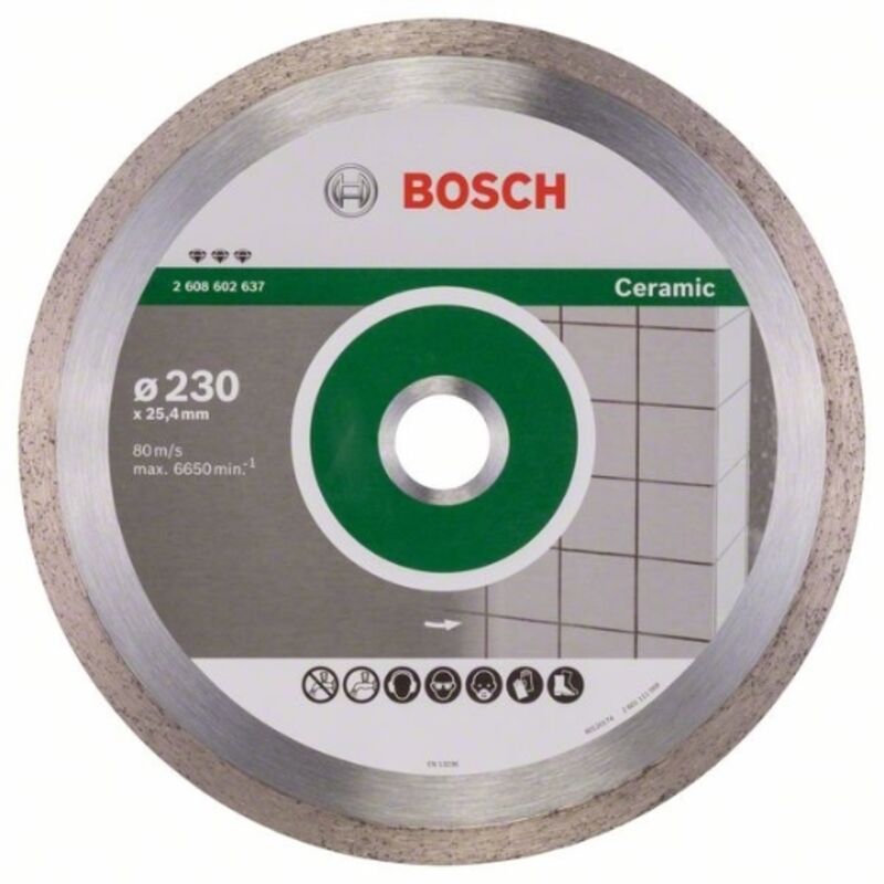 Bosch Professional 2 608 602 637 - de disco diamantato Best for Ceramic 230 x 25,40 2,4 10 mm (conf. 1)
