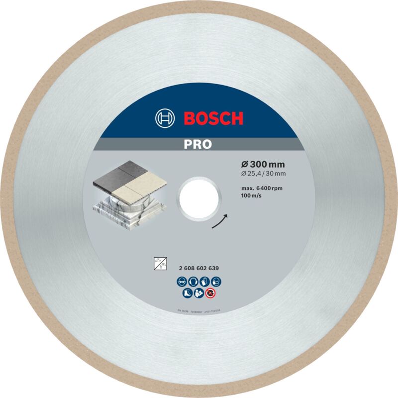 Bosch PRO Disco diamantato in ceramica, 300 x 30/25,4 mm