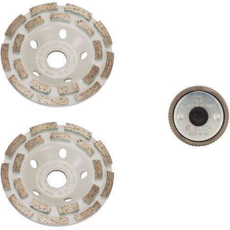 Disco diamantato Bosch expert for concrete 2x 125 mm dado rapido
