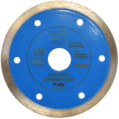 Disco diamantato ceramica per taglio preciso di piastrelle Ø 115 x 22,2 x 1,6 mm