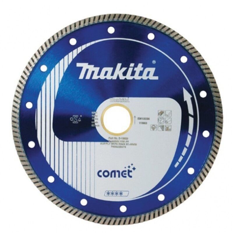 Comet Turbo Disco diamantato a corona continua materiali duri - 125x22,23 mm - Makita