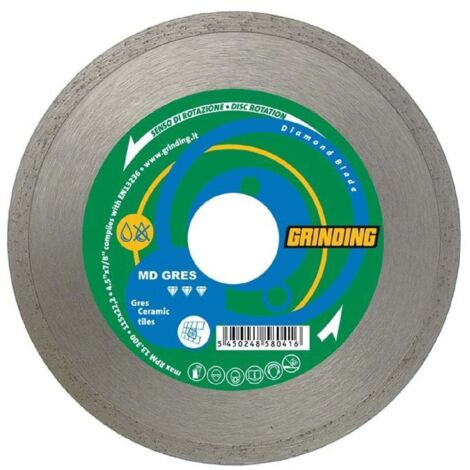 DISCO DIAMANTATO CORONA LISCIA MD GRES GRINDING - MM 115X22,2 H.MM 1,6 - 1 pezzo