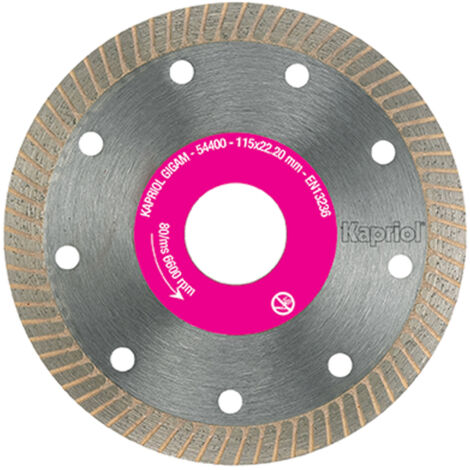 DISCO DIAMANTATO DA TAGLIO THIN CUT CERAMICA GRES Ø115mm SMERIGLIATRICE KAPRIOL