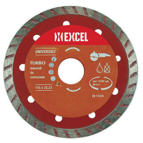 Disco Diamantato Excel CC 115 spessore 1.4mm altezza 10,0mm [DD105 ROSSO]