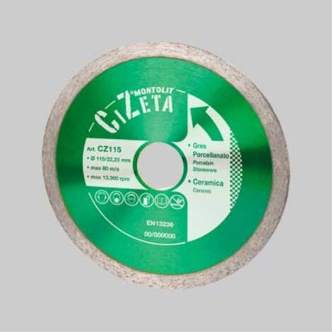 Disco diamantato 'gres porcellanato/ceramica' montolit ø 115 mm BREVETTI MONTOLIT