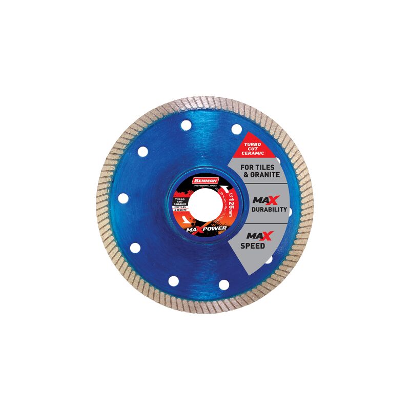 Benman - disco diamantato maxpower ceramica 125 x
