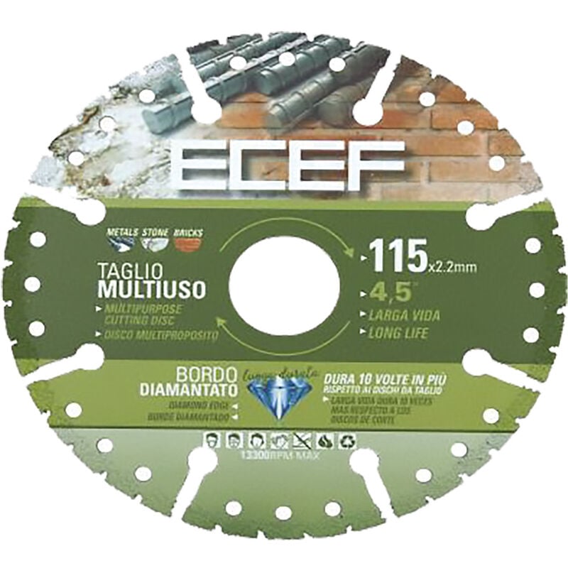 Image of Ecef - Disco diamantato 'multiusi' ø 115 x 2,2 mm