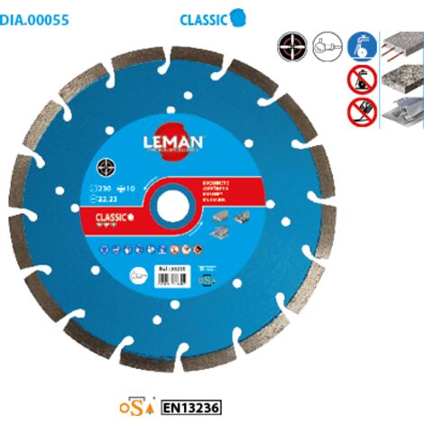 Disco diamantato per cemento armato Acciaio Classic ø 125 Diametro interno 22,23 Spessore 2,0mm