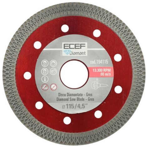 DISCO DIAMANTATO PER GRES 'TURBO' Ø 115x1,3 mm