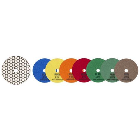 DISCO DIAMANTATO PER LUCIDATURA A SECCO FI 100 MM SPESSORE 400 - RI 62973