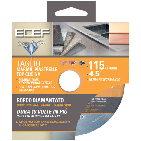 DISCO DIAMANTATO PER MARMO PIASTRELLE D 115 MM- 1,0 pz