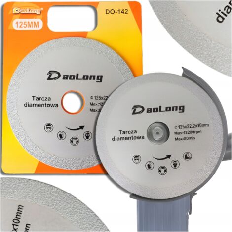 DISCO DIAMANTATO PER TAGLIO, MOLATURA, VETRO, CERAMICA, PIASTRELLE WIDIA 125MM