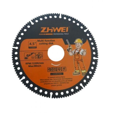 Disco diamantato Piastrelle Gres Marmo Mattoni 115 mm 12200 Rpm Max 80m/s 07631