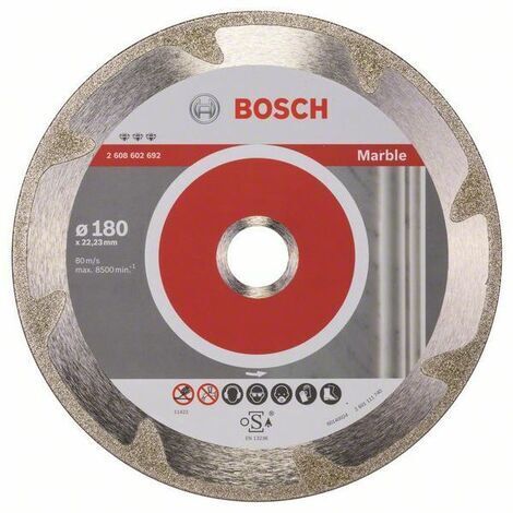 Disco diamantato PRO per taglio marmo, 180 x 22,23 mm