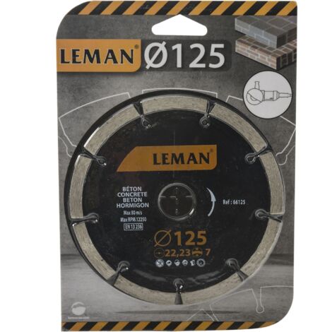 Disco diamantato segmentato 125 mm Leman
