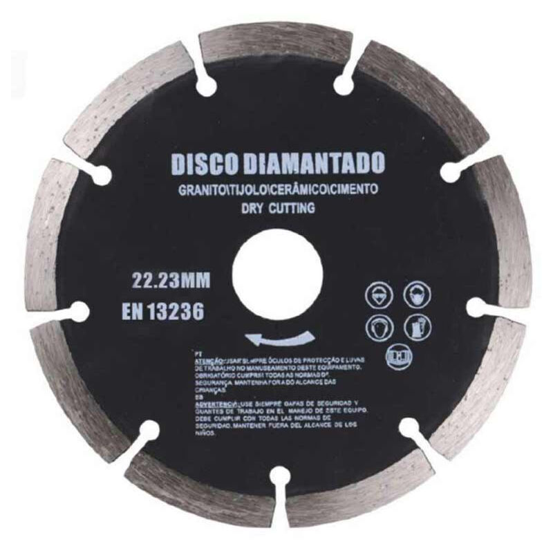 Image of Disco diamantato segmentato 180 mm per tagliapiastrelle smerigliatrice flex lama da taglio piastrelle granito ceramica