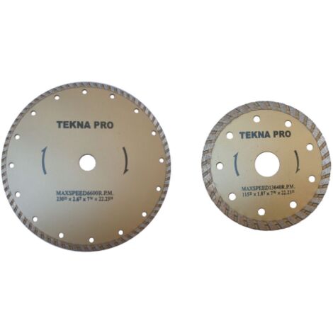 disco diamantato Tekna Pro   115 mm a corona continua per cantieri