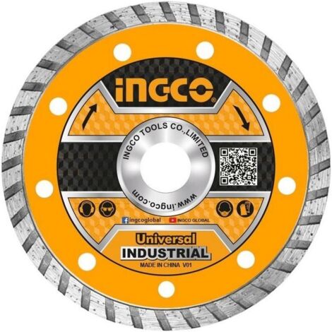 Disco diamantato turbo universale corona continua 115 mm ceramica pietra