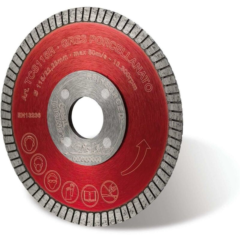 Disco Diamantato 115 Mm Montolit Turmont Tcs115r Per Gres E Ceramica Dura