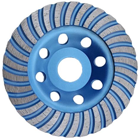Disco diamantato universale da 125 mm per smerigliatrice angolare - Levigatura di calcestruzzo, marmo, granito, pietra, mattoni - Muratura, intonaco, massetto - Disco abrasivo ad alte prestazioni