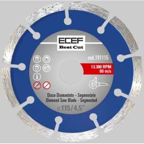 Disco diamantato universale segmentato  diametro 125 mm