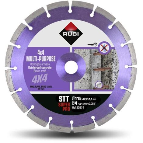 Disco diamante 4x4 segmentato stt 115 superpro