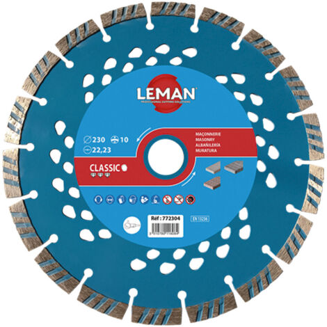 Disco diamante hormigón 230 mm – Leman 772304