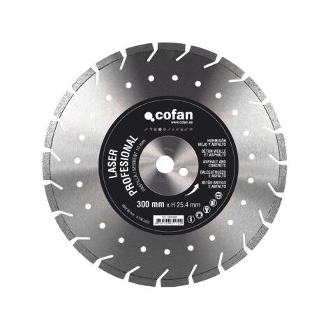 Disco Diamante Hormigón Viejo y Asfalto 300m, 350mm y 400mm                                                          350x25.4 mm H-7mm