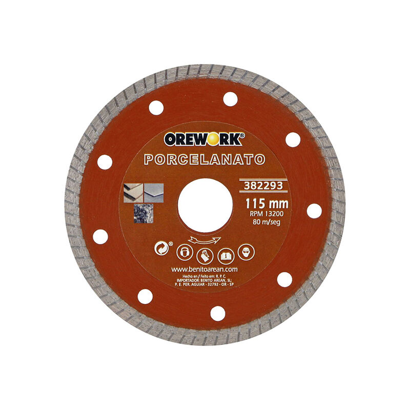 

Disco diamante porcelanato OREWORK 7 Ø 115 1 mm