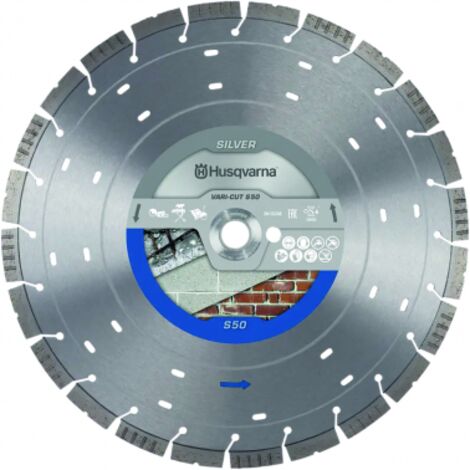 Disco Diamante Segmentado Husqvarna Vari-Cut S50 300 mm Eje 25,4 mm para Construcción