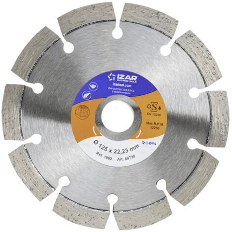 Disco Diamante Segmentado Laser Profesional - 1852 - 180 X 10 mm IZAR