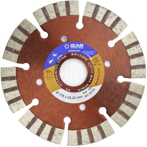 Disco Diamante Segmentado Obra General - 1851 - 180 X 12 mm IZAR