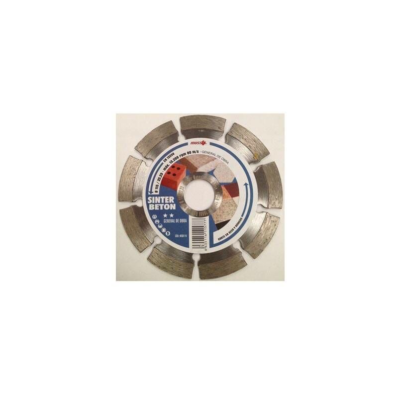 

Disco Diamante Standard Segmentado General Obra 115 Mm Beton 10 - Mussol