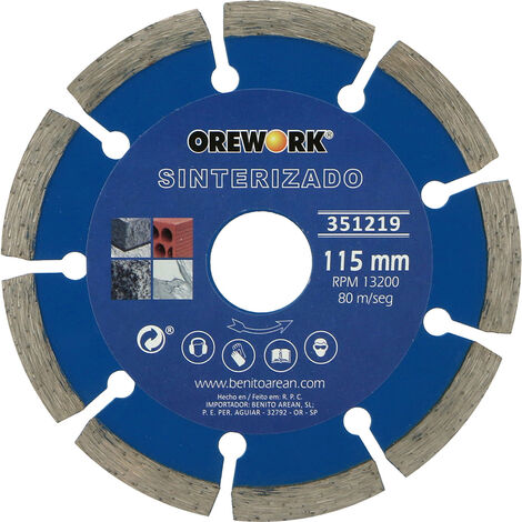 Disco diamante sinterizado Orework 115 mm