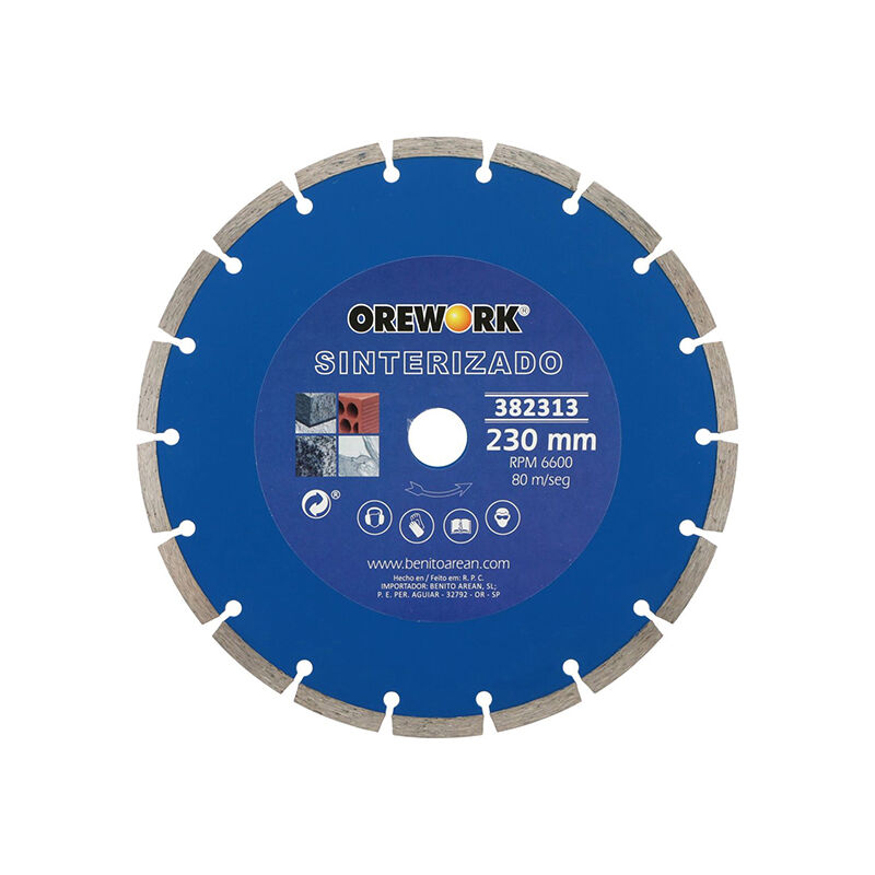 

Disco diamante sinterizado 230 mm - Orework