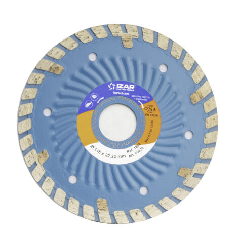 Disco Diamante Turbo Granito / Marmol - 1862 - 230 X 08 mm IZAR