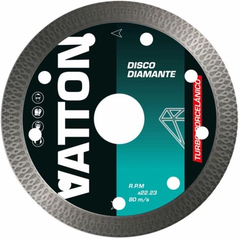 Disco diamante turbo porcelánico vatton 115mm