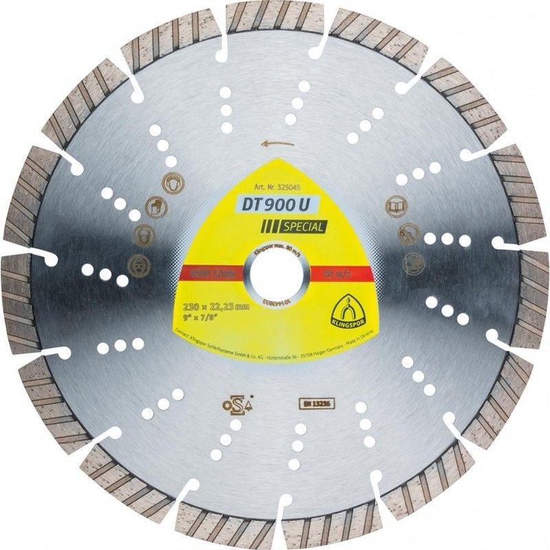 

Disco diamanteado DT900U 180 x22,23 mm Klingspor