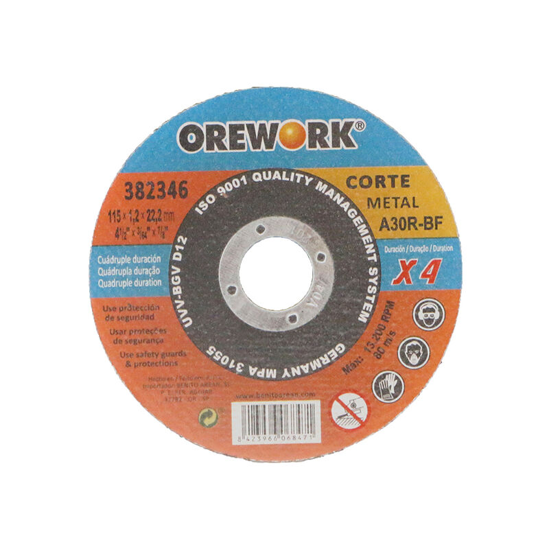 

Disco duración x4 metal 115x1,2x22 mm - Orework