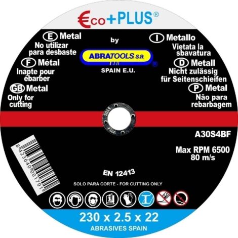 Disco E+P C. ACERO A30S E+P C. ACERO 230X2,5X22 A30S