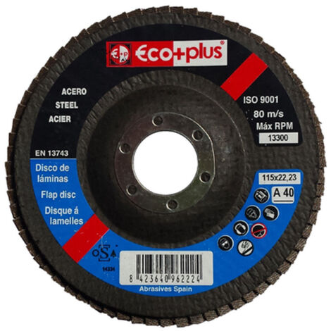 Disco ECO+PLUS Ø 115 EA-60 DISCO LAMINAS ECO+PLUS Ø 115 EA-60 SOPORTE FIBRA