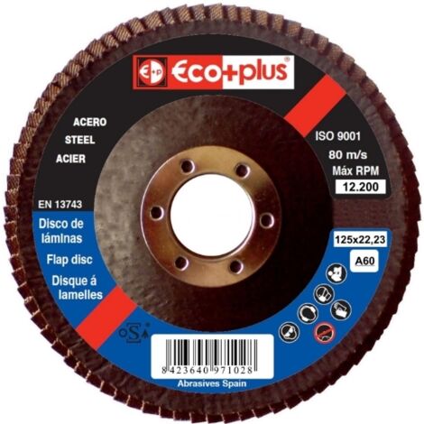 Disco ECO+PLUS Ø125 EA-60 DISCO LAMINAS ECO+PLUS Ø125 EA-60 SOPORTE FIBRA