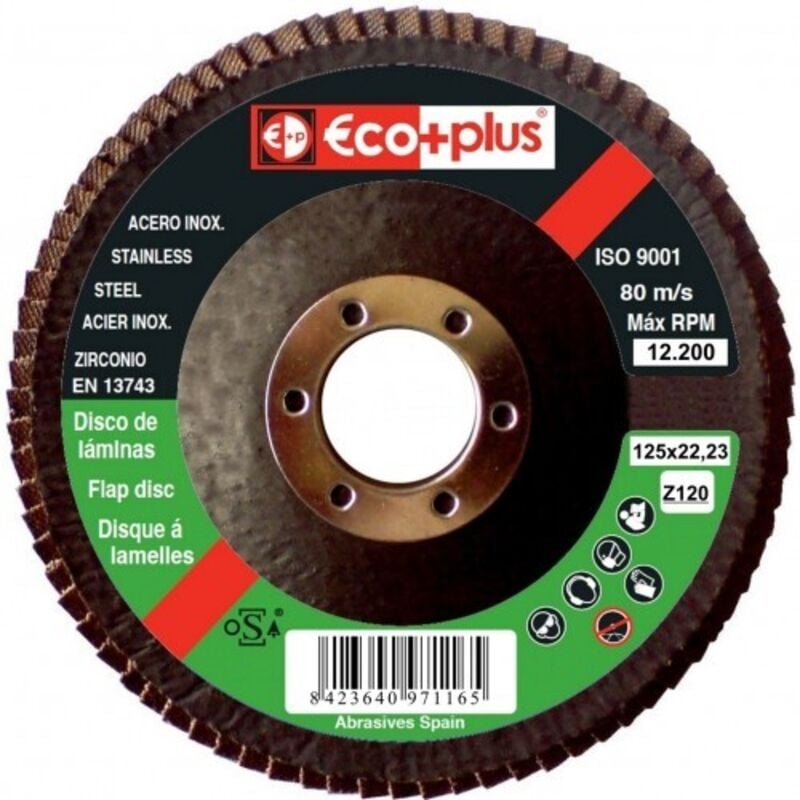 

Ecoplus - Disco ECO+PLUS Ø125 EZ-120 DISCO LAMINAS ECO+PLUS Ø125 EZ-120 SOPORTE FIBRA