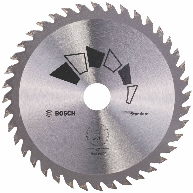 

Disco estándar Bosch para sierra circular 140 x 20/12.7 mm 40 dientes