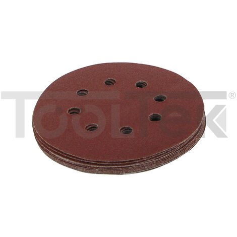 DISCO FOGLIO ABRASIVO CARTA VETRATA GRANA80 125mm 10pz 633955